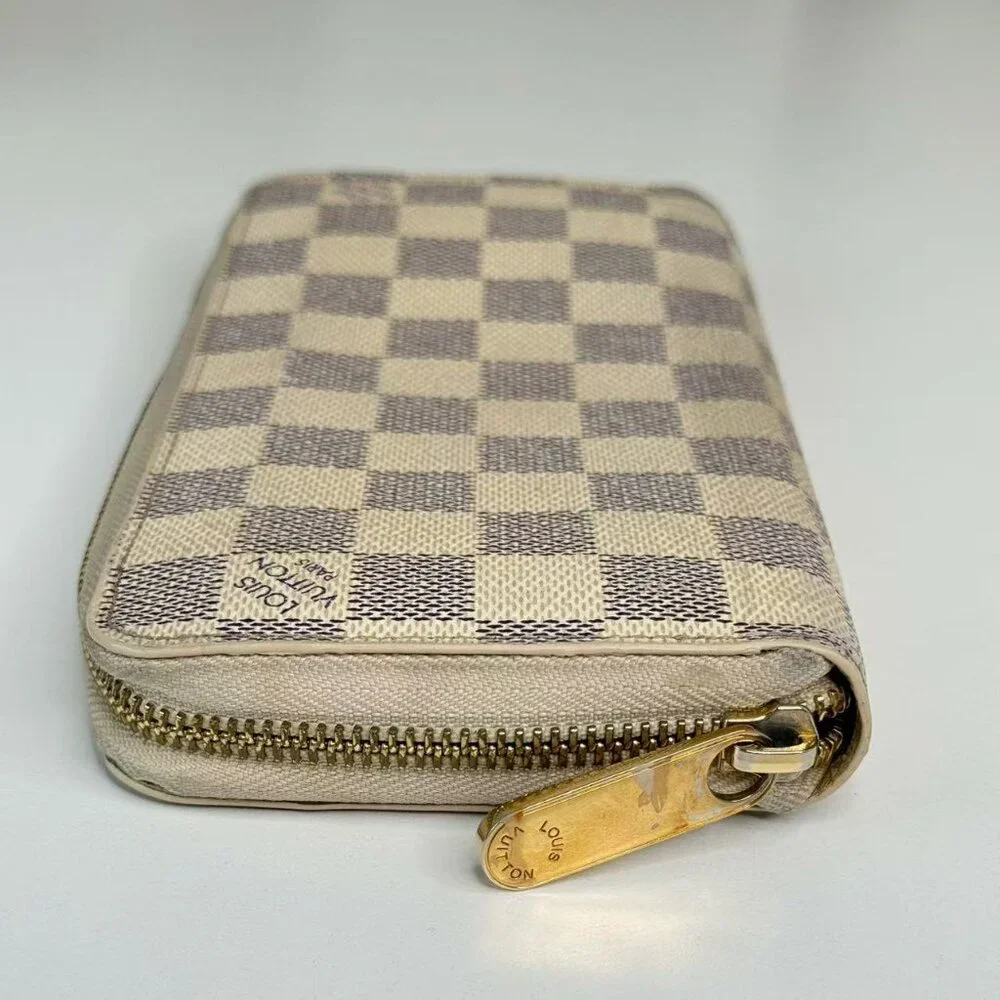 Louis Vuitton Damier Azur Wallet with Classic Checkerboard Design